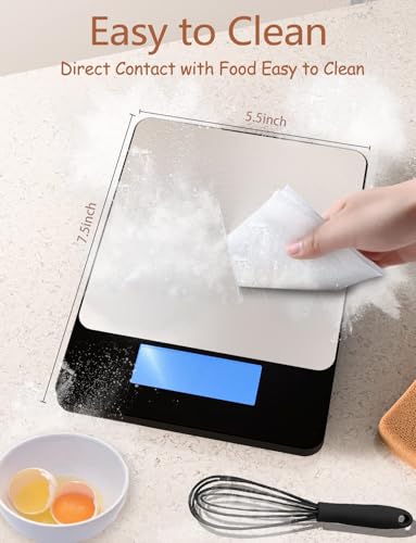 Smart Home Food Scale -33lb Digital Kitchen Scale for Food Ounces Grams for Daily Use