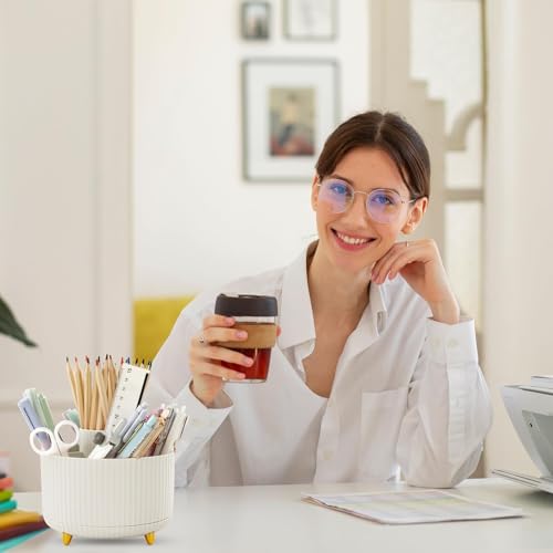 Smart Home SKYDUE 360 Rotating Plastic Desk Pen Organizer