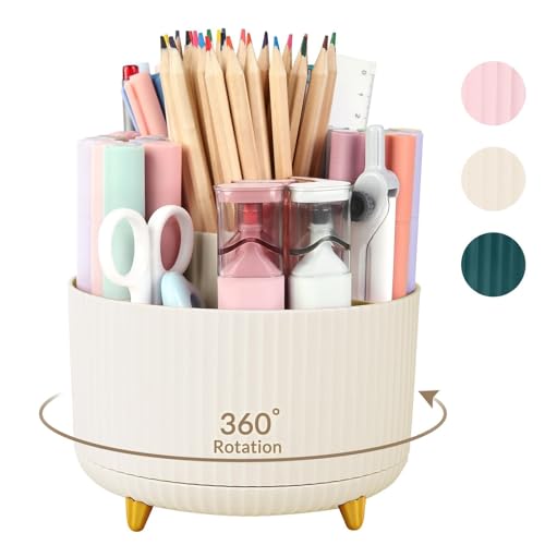 Smart Home SKYDUE 360 Rotating Plastic Desk Pen Organizer